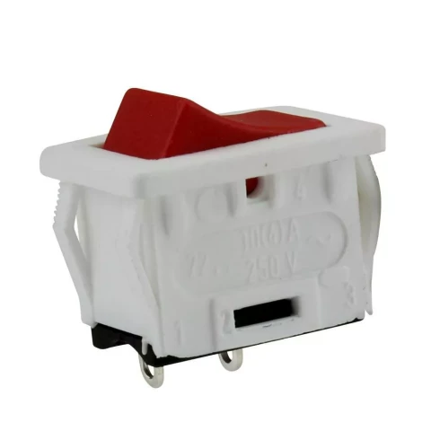 Slēdzis zem apmetuma nospiežams 2A 250V balts