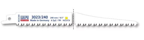 Zobenzāģa asmens WILPU 3023/240 koksnei, plastmasai<100, plexiglas 220mm 6Z 242200001