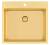 Virtuves izlietne AIR100N-G, 550x510mm, Gold, ner.tērauda