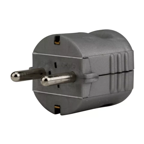Kontaktdakša ar zemi 16A 250V  sudraba
