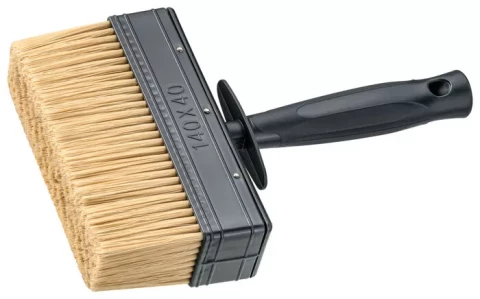 Wall brush punched, 4x14, light bristles, plastic body, 1K handle