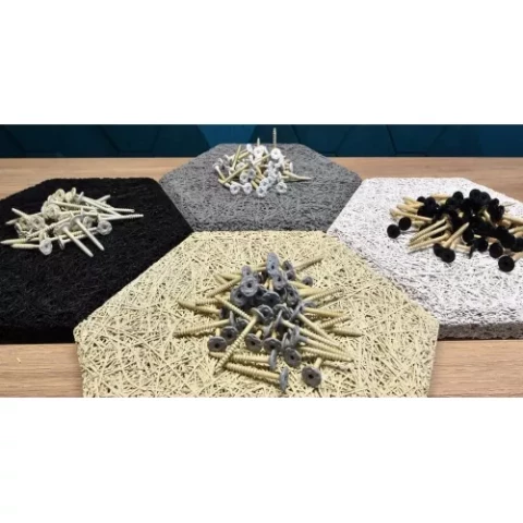 Skrūves fibrolītam 4.65x45 RAL1015 NP bēšas,naturāls 250gab