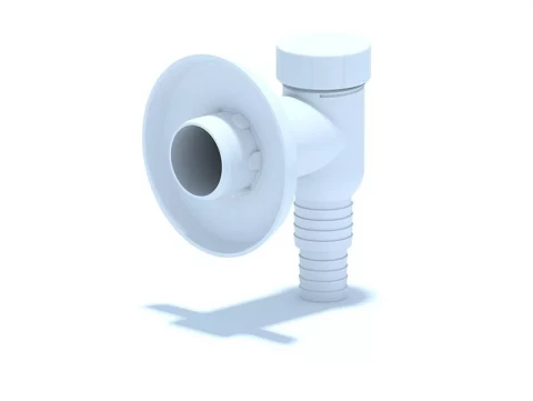 Valve for washing machine DN 32 white, M500EU