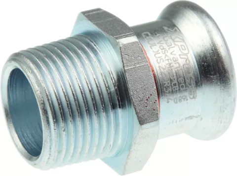 Straight connector 18x1/2'' M (Steel) KAN-therm