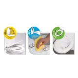 Tualetes poda vāks VEGAS SC Duroplasts, balts