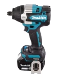Akum. Trieciena uzgriežņu atslēga 18V 1/2", 2x5Ah, MAKITA DTW700RTJ