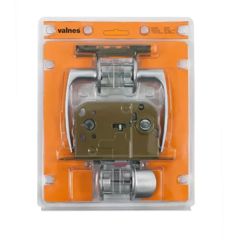 WC Slēdzenes kompl. VALNES ar aizgriezni un rokturi hroms