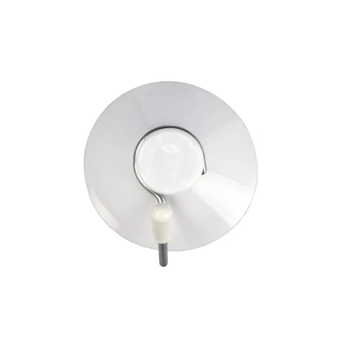 Ridder single bathroom hook with suction cup, white