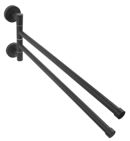 СARBON вешалка для полотенец 2-рычажная,черная