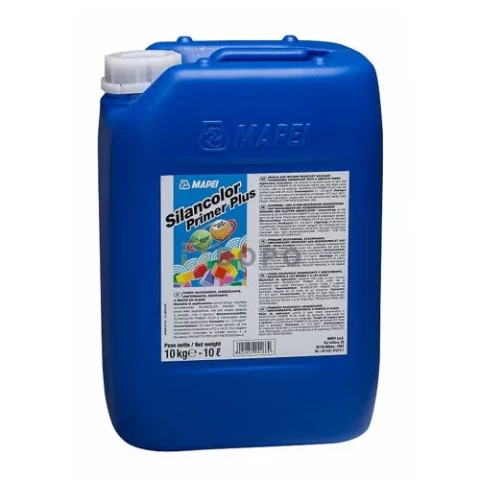 Mapei SILANCOLOR PRIMER PLUS 10kg грунтовочный состав на основе силана и силикона в водной эмульсии