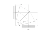 elbow metal, 90*- Ø200mm with rubber