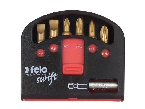 Uzgaļu komplekts Box swift 6+1gab (TORX), titāns