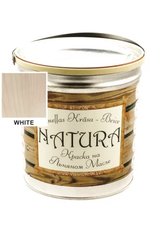 Stafor NATURA  3l balta  Lineļļas krāsa