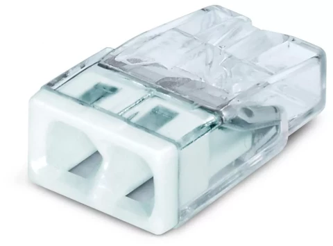 Savienojuma klemmes monolīta vadiem WAGO 2x0,5-2.5 24A/400V 100gab. 2273-202