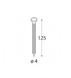 Enkurnaglas 4.0x125mm, 1kg/iep