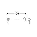Logu-durvju āķis  100 mm