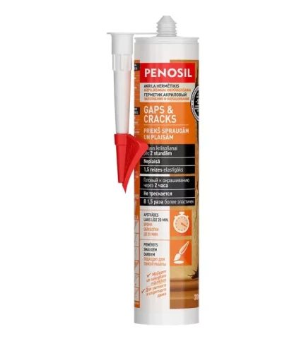 Penosil GAPS&CRACKS Acrylic Sealant 310ml Krāsojams akrila hermētiķis spraugu un plaisu aizpildīšana