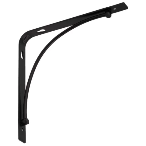 Plaukta turētājs 200x200mm BOW 200 CZ, melns