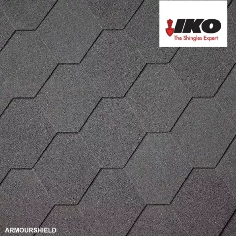 IKO ArmorShield black, shaded (01) bitumen tile 3m²/pack