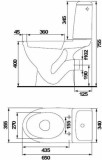 WC COMPACT EKO 010 WITH DUROPLAST SEAT