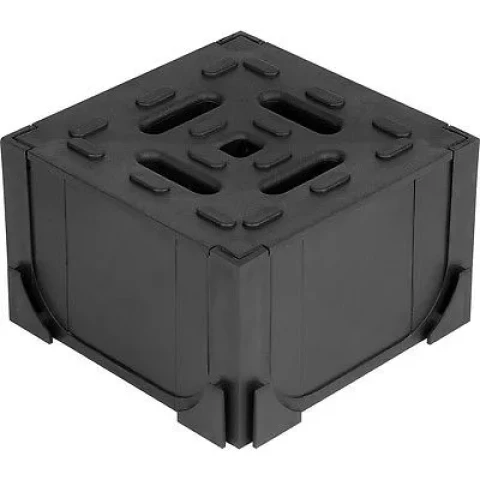 Savienojuma elements HEXALINE,  pvc melns 19280