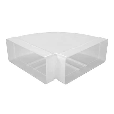 Изгиб горизонтальный пластиковый, 220х90мм, 90°