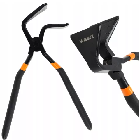 Roofing sheet metal folding pliers, 275 mm, 90° angled, 60 mm jaws