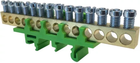 Zemējuma termināls PE14 zaļš 14x16mm2
