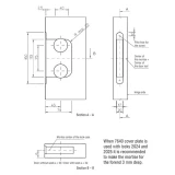 WC Slēdzenes komplekts ar aizgriezni un rokturi balts