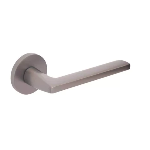 Universal Iris Slim door handle, round rose, graphite