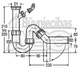 Сифон для мойки Viega 101800 11/2 x40+ (101800)