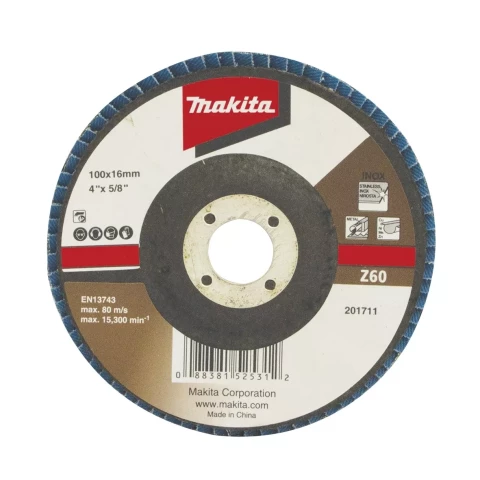 Lameldisks 125mm Z60 Cirkonijs,  MAKITA D-63797