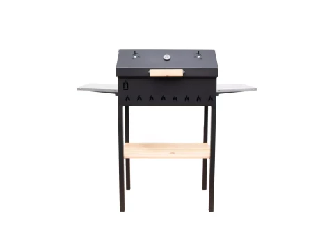 Гриль ABAS с крышкой и полками