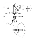 Grohe virtuves izlietnes maisītājs ar izvelkamu dušu Start, supersteel 30307DC0, Izpārdošana