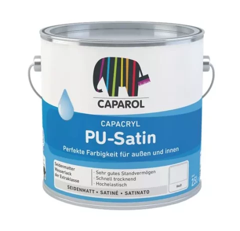 Caparol Capacryl PU-Satin Basis-W 0.7L Zīd.matēta krāsa poliuretāna-akrila