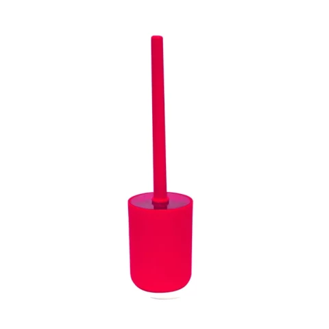 CHARLIE toilet brush & holder, red