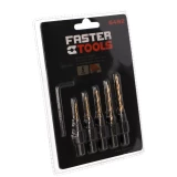 FASTER TOOLS Экстракторы по дереву 2-4мм. 5 шт.