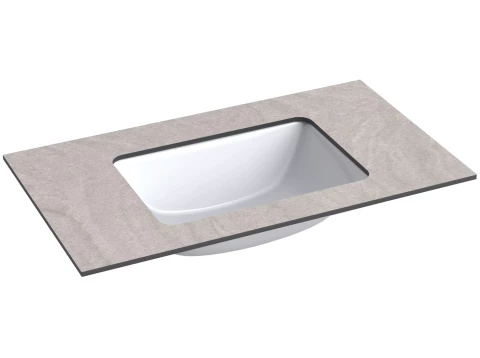 KAME izlietne ar HPL galda virsmu (pelēks mēness) 10x810x465 mm