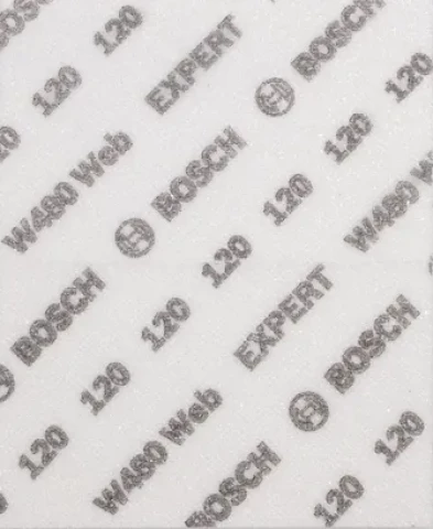 Slīpēšanas lokšņu komplekts EXPERT W480 Web 1/4 115x140mm G120 2 gab/iep BOSCH 2608902381