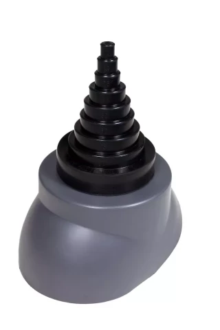 VILPE Antenas izvads 12-90 mm, pelēks XX