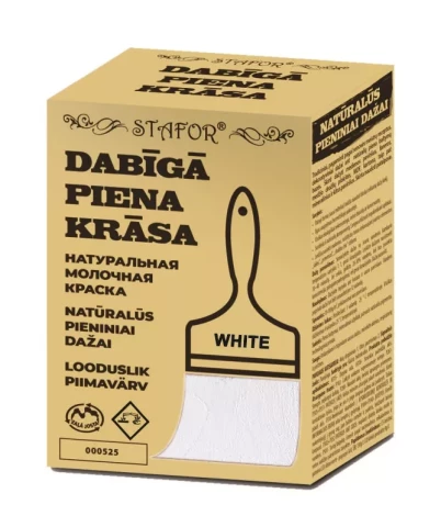 Stafor Натуральная молочная краска, белая 0.5 кг