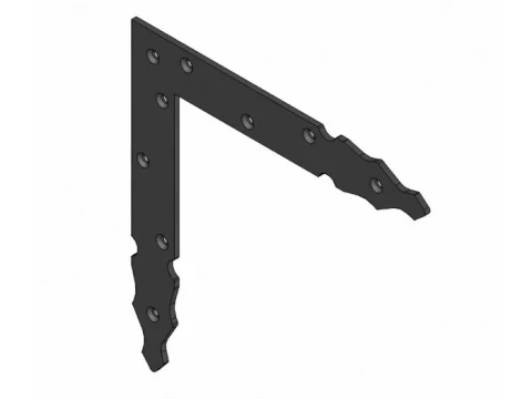 Durvju stūra leņķis 8510-300x240 KR melns AMIG