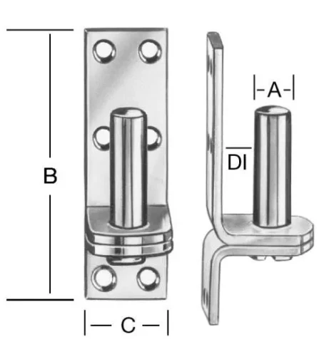Pulley block 10x85x33mm Steel / ZN