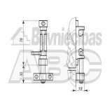 Задвижка оконная Kurzeme 370.0