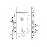 SLĒDZENE IEKAĻAMĀ AR BRUŅU TESA niķelēta R200B5SCN