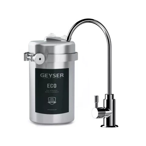 Geyser filter Eco Max stainless steel with Aragon ECO MAX faucet 6