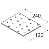SAVIENOJUMU PLATE  240x120x2.0 mm