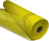 Армирующая фасадная сетка из стекловолокна 160 г/м² 1x50 м 50 м²/рулон желтый