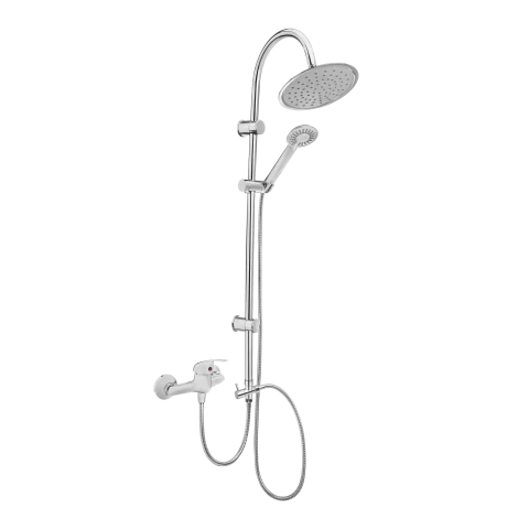 Dušas maisītājs ar dušas komplektu FRESCO PLUS, hroms