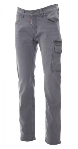 Vīriešu džinsu bikses, daudzfunkcionālas kabatas, pelēkas, IZM 50